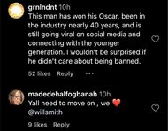 Netizens react to Will Smith dodging questions about his 10-year Oscars ban (Image via Instagram/@thejasminebrand)